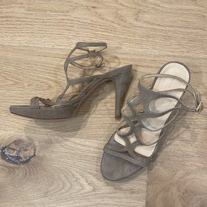 Sale! Guido Sgariglia leather strappy sandals. Italysz 39 Double Ankle straps.